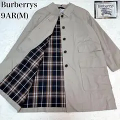 美品✨バーバリー　ステンカラーコート　ノバチェック　トレンチコート　ベージュ　M