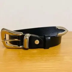 本革　ウエスタンベルト アメカジ ナローベルト ビンテージ レザー　細ベルト