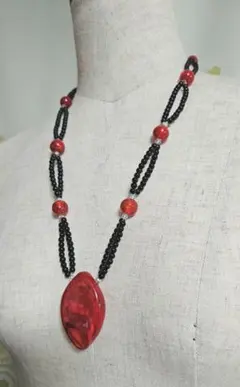 【ヴィンテージ】ガラス ビーズ ネックレス