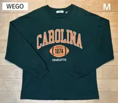 WEGO ビッグシルエット カレッジロゴ ロングTシャツ［M］のサムネイル