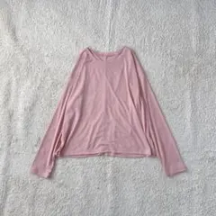 チャオパニック トップス オーバーサイズ 長袖カットソー ストレッチ カジュアル