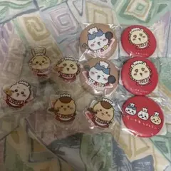 ちいかわレストラン ちいかわくじ マット缶バッジ アクリルスタンド セット