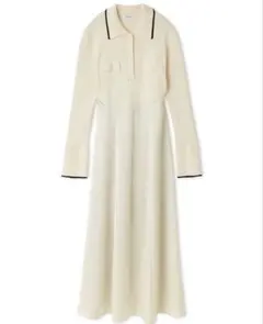 【今季新作】 FRAY I.D オープンポロカラーニットワンピース フレイ