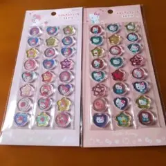 [正規品]サンリオ おはじきふうシール ハローキティ マイメロディ 2枚セット