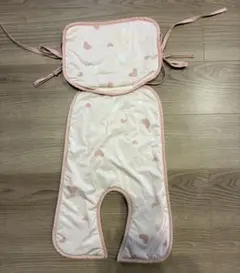 チャイルドシート用 冷感シート　クッションパッド ハート柄 ピンク