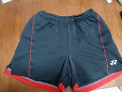 YONEX バドミントンパンツ L 黒/赤