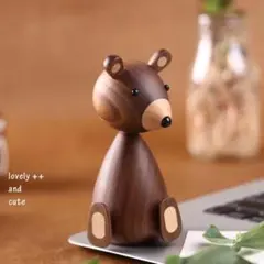 クマ　北欧　木製　インテリア　ベビーベア　リプロダクト品　置物　Sサイズ