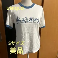 UNIQLO ディズニー キャラクター リンガーTシャツ Sサイズ