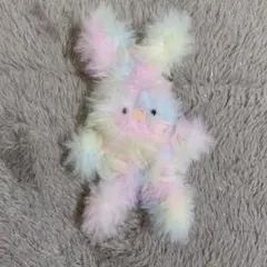 手作りモールドール　レインボーカラーうさぎ
