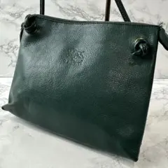訳あり IL BISONTE イルビゾンテ 本革 レザー ミニショルダーバッグのサムネイル