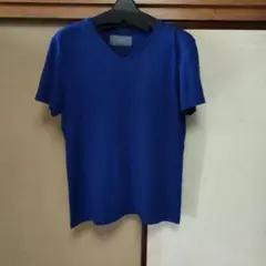 wjk 1mileVネックカットソーロイヤルブルー