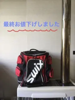 Swix スキー用バックパック 黒/赤ブーツ - メルカリ