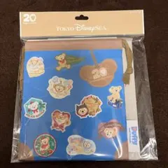 東京ディズニーシー ダッフィー 20周年　きんちゃく　巾着　アニバーサリー