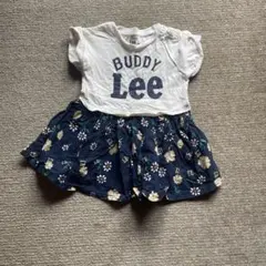 Buddy Lee ワンピース 90 花柄　白　ネイビーのサムネイル