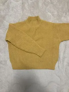 UNIQLO マスタード ハイネック ニット セーター
