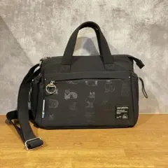 LISA LARSON 2WAY ショルダーバッグ 猫柄 ブラックのサムネイル