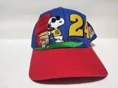 NAS CAR ナスカー　ビンテージ　９０年代　スヌーピー　刺繍　キャップ
