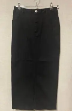 ローリーズファーム ブラック デニムロングスカート