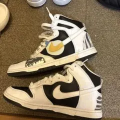 Nike Dunk High ブラック/ホワイト/マルチカラー
