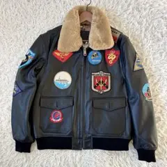 GABRIEL フライトジャケット 2XL 牛革 本革 パッチ付き ボア襟 新品