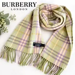 BURBERRY 버버리 캐시미어 100% 머플러 체크 영국제