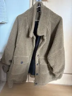 ボアジャケット ブラウン オーバーサイズ