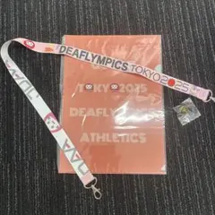 東京2025デフリンピック　陸上　 ストラップ ファイルBピンバッジセット非売品