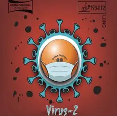 赤　Virus 2 ウイルス　2 粒高 ラバー　卓球　OX 1枚　A1