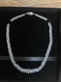 水晶ネックレス、留め金silver.G