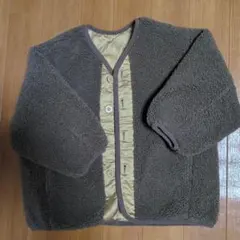 リバーシブルフリースジャケット ブラウン