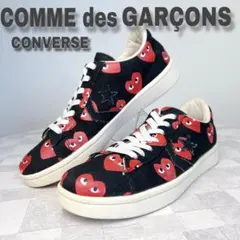 コムデギャルソン コンバース コラボ ハート 総柄 スニーカー 26.0