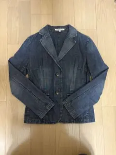 【美品】MICHAEL KORS✨MKロゴ　デニムジャケット　モノグラム　総柄 美品】MICHAEL KORS✨MKロゴデニムジャケットモノグラム総柄