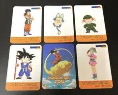 ドラゴンボールストア　ノベルティ　カードステッカー　6点セット　特典