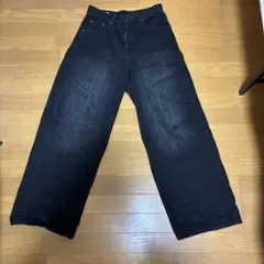 MENES バギーデニム バギーパンツ ブラック ストリート y2k - メルカリ