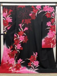 振袖 刺繍 金彩 銀通し 百合 身丈174cm MO3812 - メルカリ