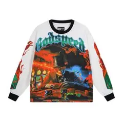 美式ストリート ヴィンテージ長袖Tシャツ 男女兼用 春秋 カジュアル3099