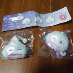 ハンギョドン　ガチャガチャ　ぬいぐるみバッチ　２個