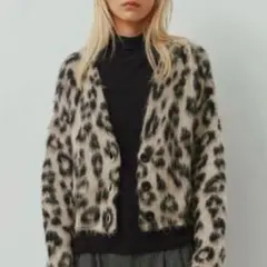 ALEXIASTAM☆レオパードカーディガン