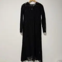 mystic レースロングワンピース インナーキャミセット サイズ1 黒