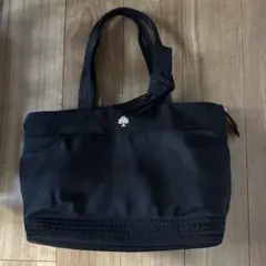 ブラックトートバッグ スパイダーマーク付き