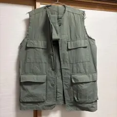 mystic ミリタリーベスト カーキ