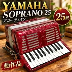 YAMAHA ヤマハ アコーディオン S-32 レッド ストラップ付き - メルカリ