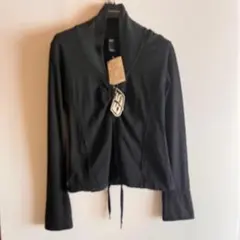 新品✨DIESEL ディーゼル ロゴ 黒 ジップアップ パーカー Y2K M