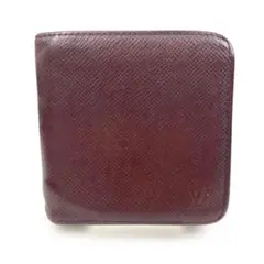 Louis Vuitton ダークブラウン レザー 二つ折り財布