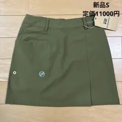 新品　ロサーセン　スカート　ゴルフ　S グリーン　カーキ