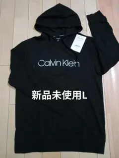 8【人気激安殺到】新品Calvin klein (カルバンクライン）パーカー黒L