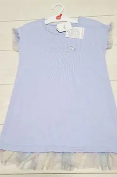 新品 キッズ 女の子 ユニコーン 水色 ワンピース レース 110cm