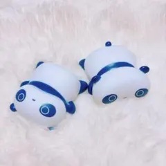 たれぱんだ もっちりマスコット すわり あおむけ あお カプセルトイ