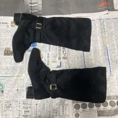 Charmy Candy黒ロングブーツ 23cm