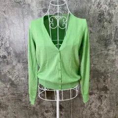 か*す様 ✨UNIQLO✨ユニクロ♡Vネックカーディガン♡グリーン系♡着回し抜群